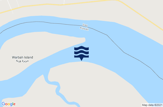 Carte des horaires des marées pour Warbah Island, Iraq