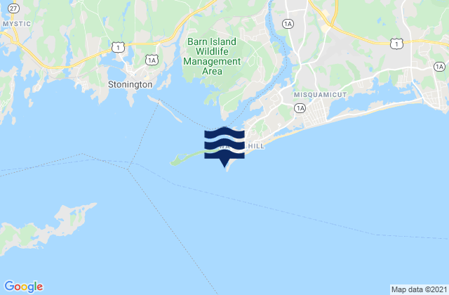 Carte des horaires des marées pour Watch Hill Point, United States