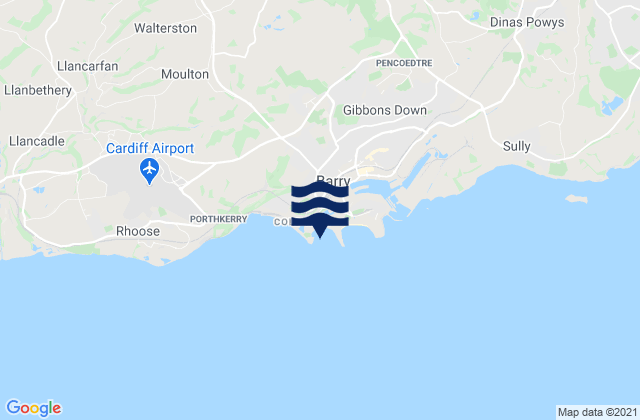 Carte des horaires des marées pour Watch House Bay Beach, United Kingdom