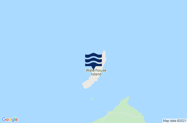 Carte des horaires des marées pour Waterhouse Island, Australia
