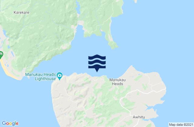 Carte des horaires des marées pour Wattle Bay, New Zealand