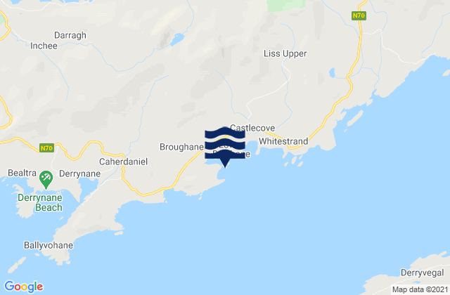 Carte des horaires des marées pour West Cove, Ireland