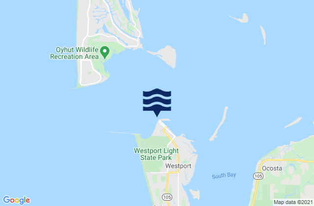 Carte des horaires des marées pour Westport-The Cove, United States