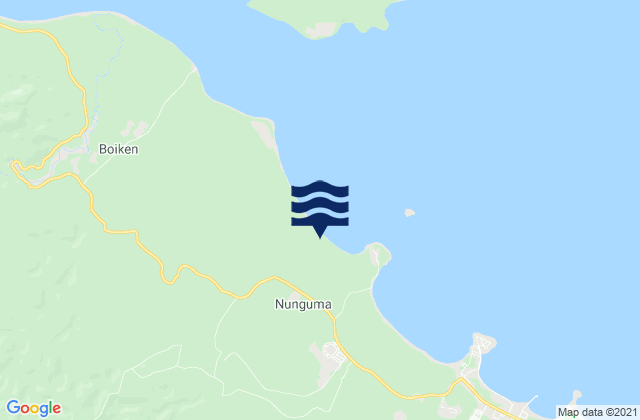 Carte des horaires des marées pour Wewak, Papua New Guinea