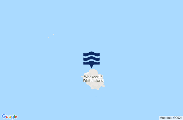 Carte des horaires des marées pour Whakaari (White Island), New Zealand