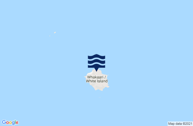 Carte des horaires des marées pour Whakaari/White Island, New Zealand