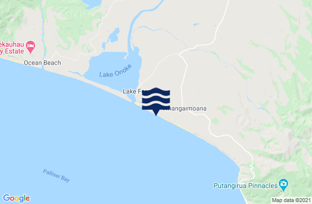 Carte des horaires des marées pour Whangaimoana Beach, New Zealand