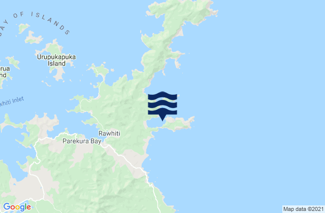Carte des horaires des marées pour Whangamumu Harbour, New Zealand