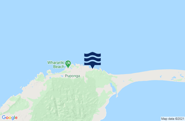 Carte des horaires des marées pour Wharariki Beach Tasman, New Zealand