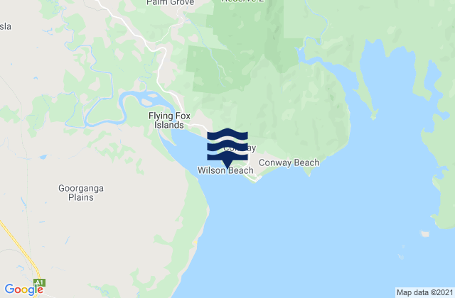 Carte des horaires des marées pour Wilson Beach, Australia