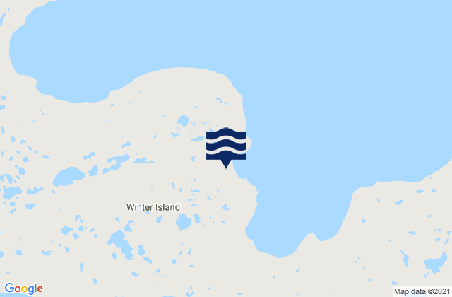 Carte des horaires des marées pour Winter Island, Canada