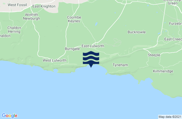 Carte des horaires des marées pour Worbarrow Bay Beach, United Kingdom