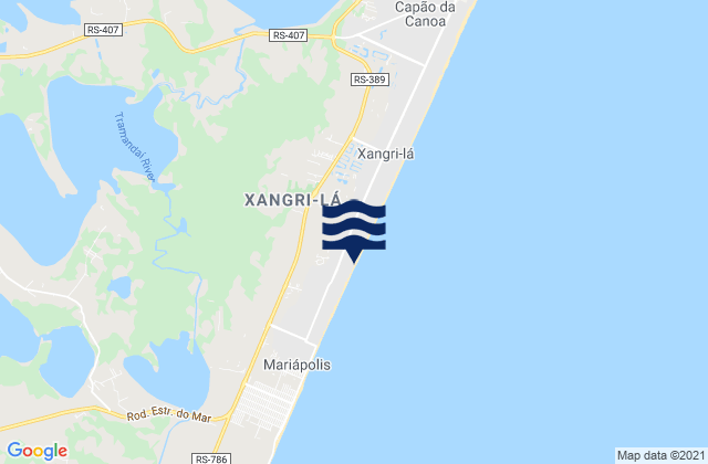 Carte des horaires des marées pour Xangri-lá, Brazil