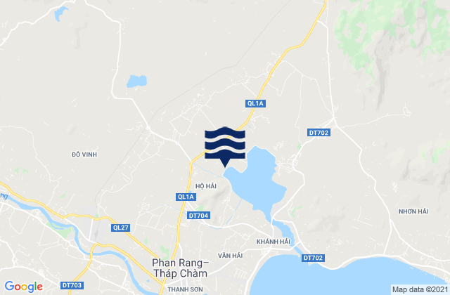 Carte des horaires des marées pour Xã Phước Thắng, Vietnam
