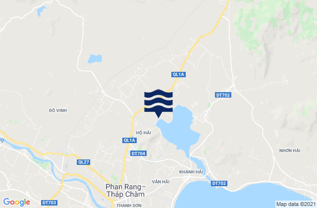 Carte des horaires des marées pour Xã Phước Trung, Vietnam