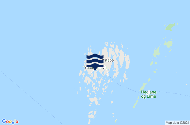 Carte des horaires des marées pour Ydstebøhamn, Norway