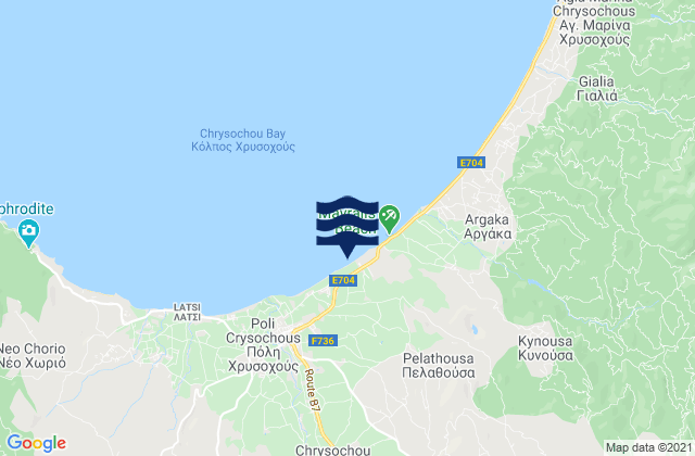 Carte des horaires des marées pour Ágios Isídoros, Cyprus