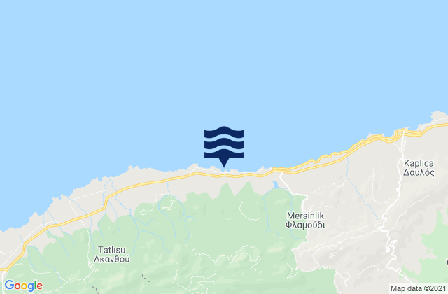 Carte des horaires des marées pour Ágios Iákovos, Cyprus