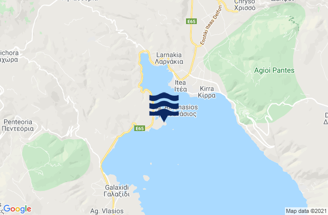 Carte des horaires des marées pour Ákra Trípori, Greece