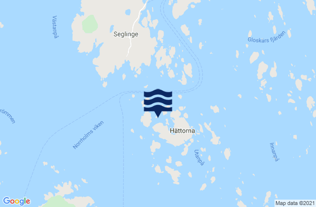 Carte des horaires des marées pour Ålands skärgård, Aland Islands
