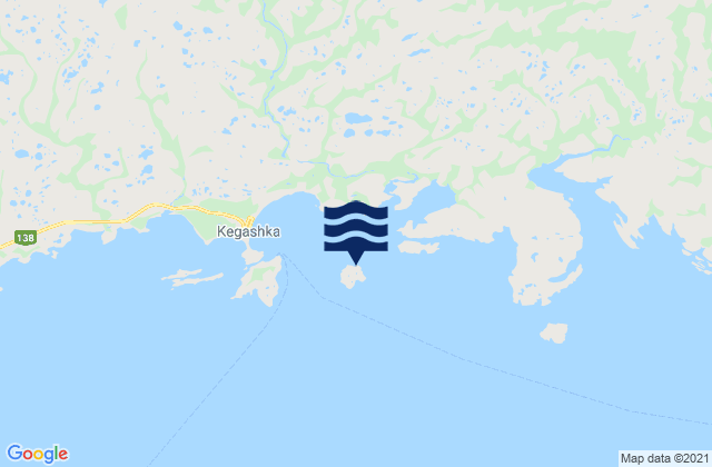 Carte des horaires des marées pour Île Verte, Canada