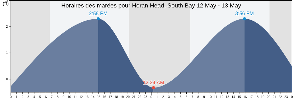 Horaires des marées pour Horan Head, South Bay, Pinellas County, Florida, United States
